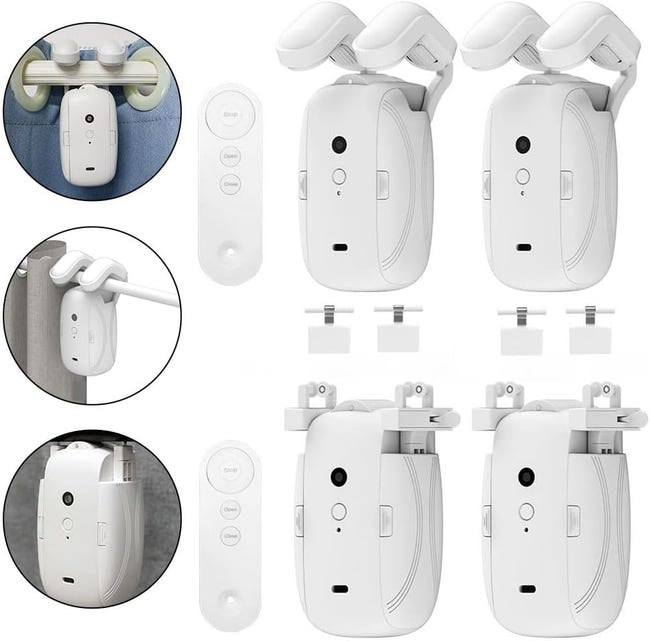 Robot Cortinas Inteligente Blackstone – Control por App y Voz